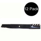 12-Pack High Lift Toothed Blades for 72" Fits Ferris 48112 48113 481709 96341