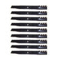 Set of 9 Toothed Mulching Blades for Scag Fits Ferris Fits Toro 72" Deck 481709