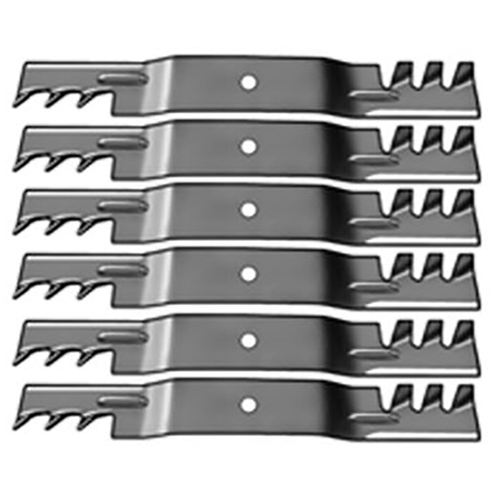 6 PK 13464 Rotary Notched Lift Blades Fits Grasshopper 320245