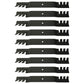 Qty 9: Toothed Blade Fits Exmark Replaces 1696323YP
