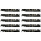 Qty 10: Toothed Mower Blades Fits Lesco
