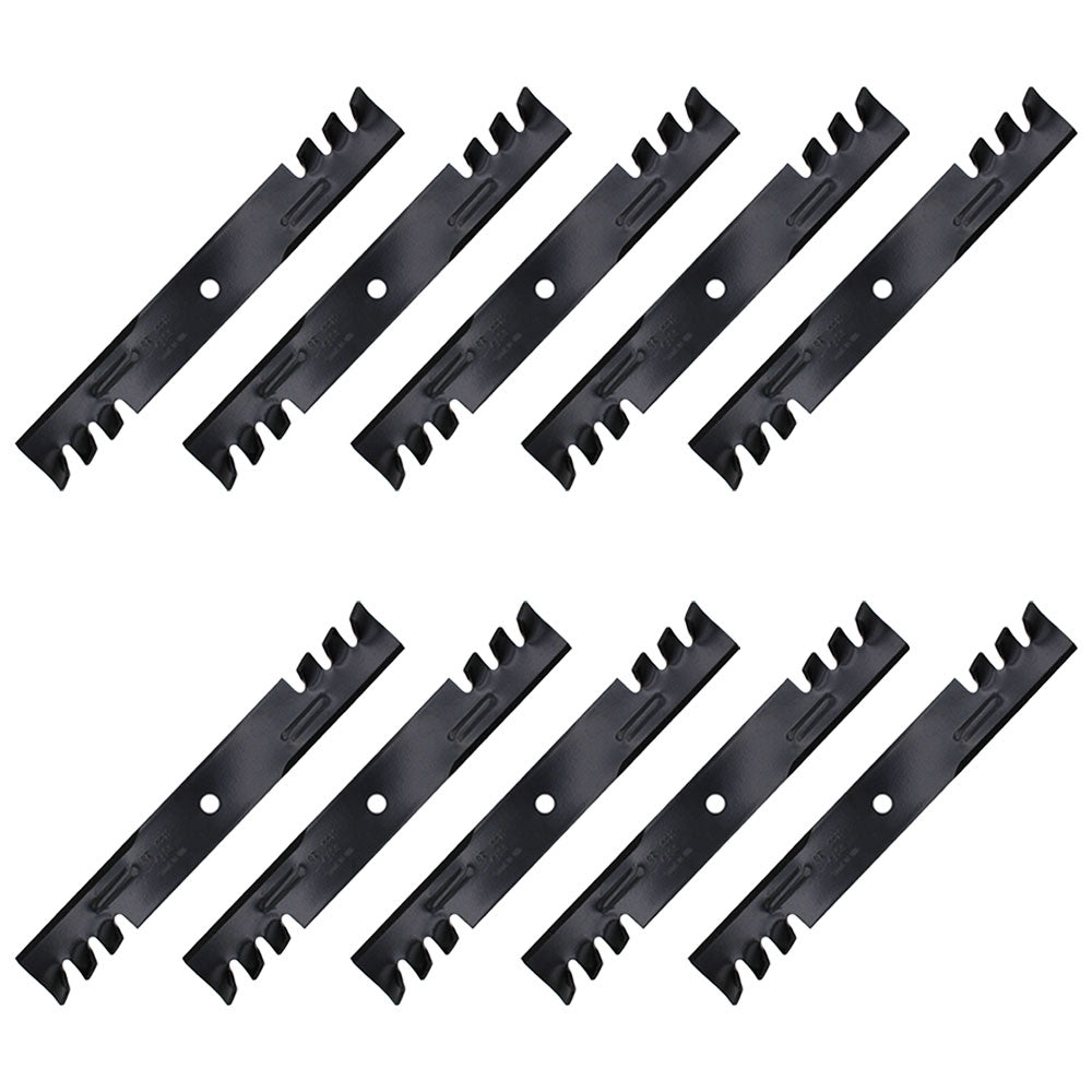 Qty 10: Toothed Mower Blades Fits Bunton