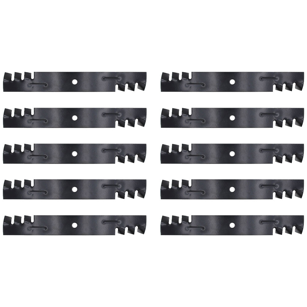 Qty 10: Toothed Mower Blades Fits Great Dane Replaces D18037