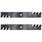 Qty 2: Toothed Mower Blades Fits Bunton