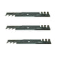 Set of 3 Mulching Mower Blades for Snapper Yazoo Kees 52" 100341 363055