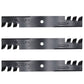 Qty 3: Toothed Mower Blades Fits Dixon Replaces 10715