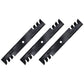 Qty 3: Toothed Mower Blades Fits Simplicity Replaces 5021227ASM