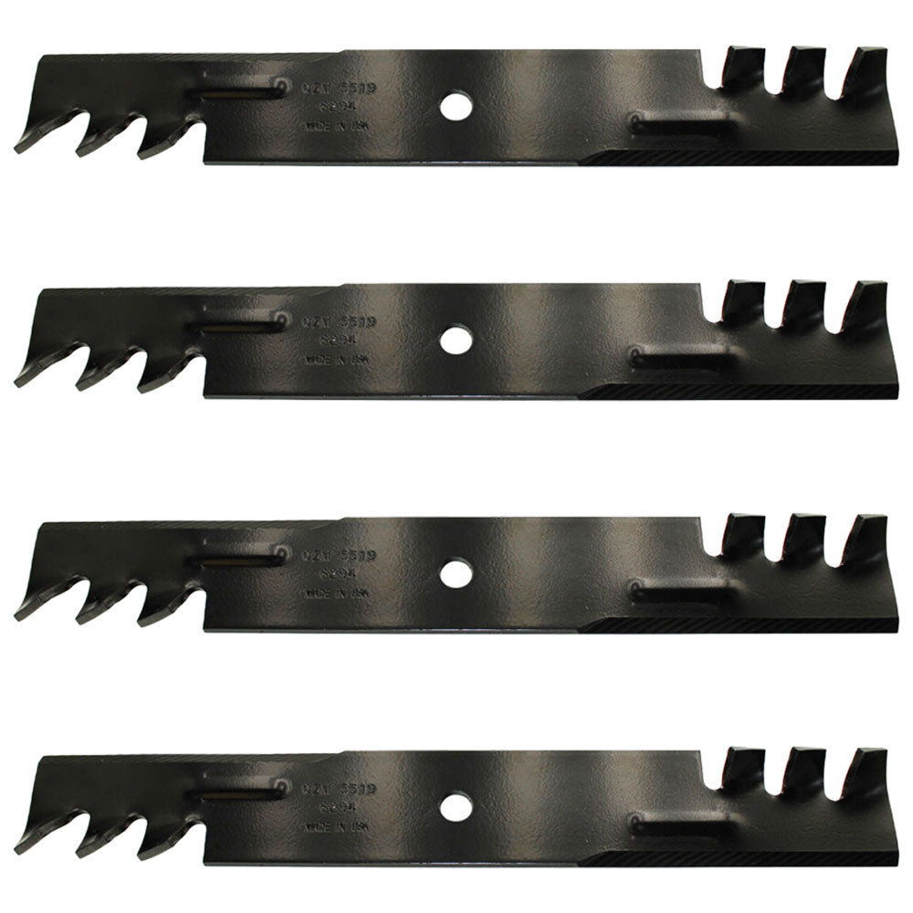 Qty 4: Toothed Mower Blades Fits Lesco