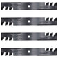 Qty 4: Toothed Mower Blades Fits Bunton