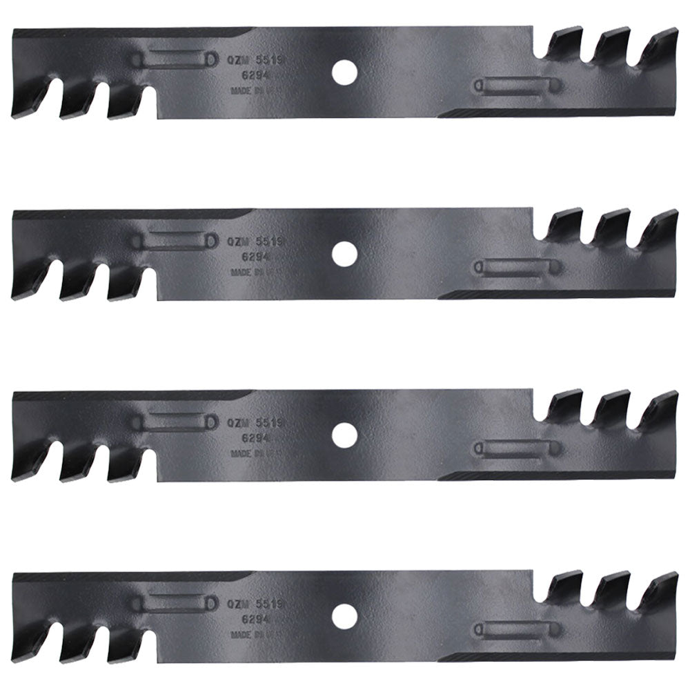 Qty 4: Toothed Mower Blades Fits Dixon Replaces 10715