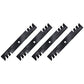 Qty 4: Toothed Mower Blades Fits Encore Replaces 363291