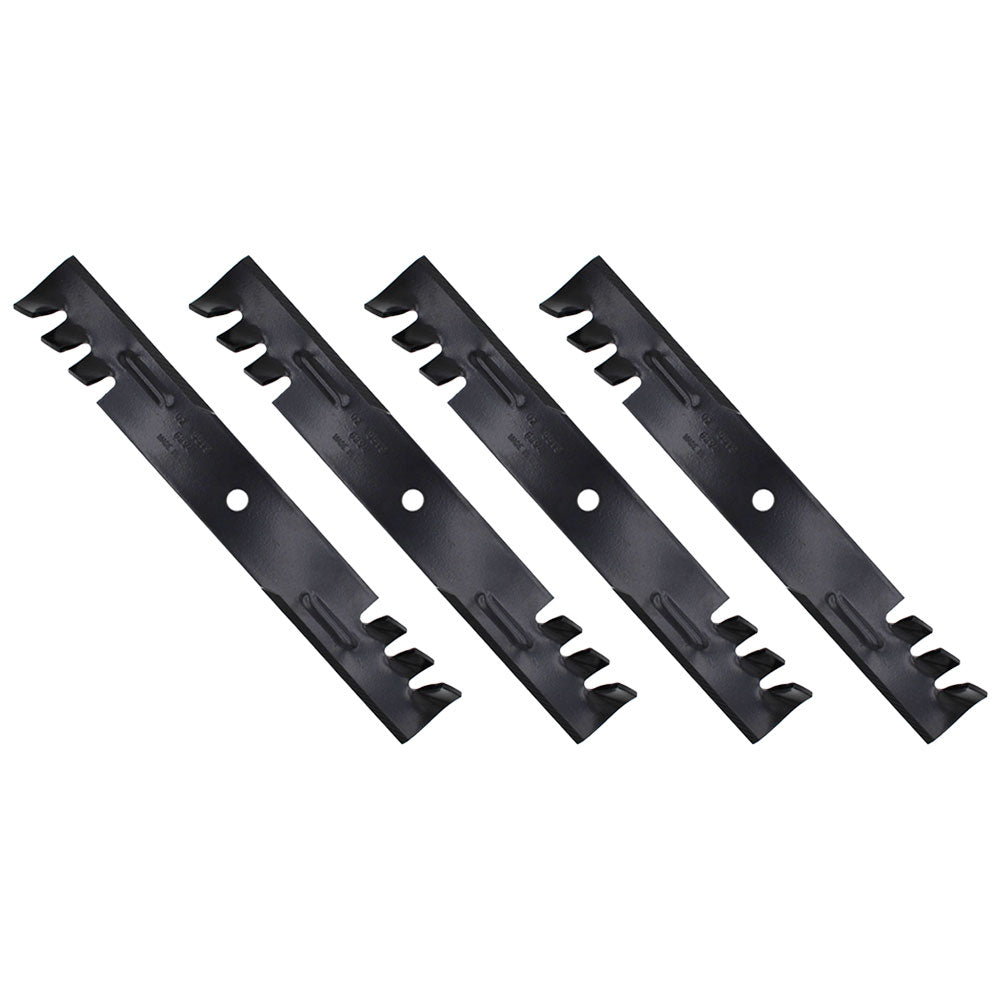 Qty 4: Toothed Mower Blades Fits Ferris Replaces 1521227