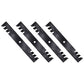 Qty 4: Toothed Mower Blades Fits Toro Replaces 105-7779
