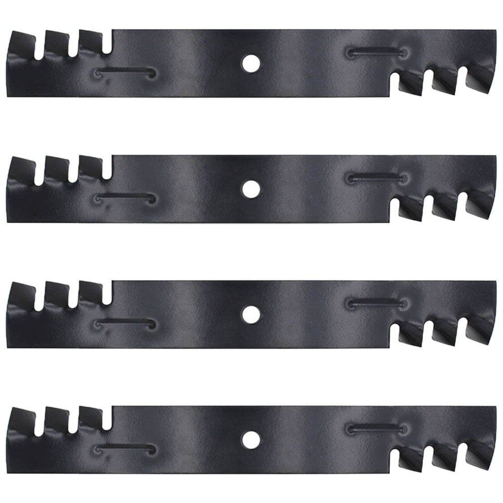 Qty 4: Toothed Mower Blades Fits Wright Replaces 71440001