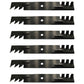 Qty 6: Toothed Mower Blades Fits Bunton
