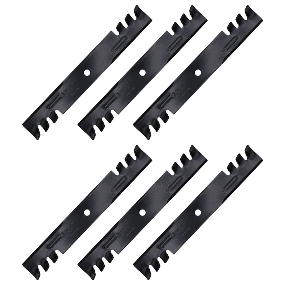 Qty 6: Toothed Mower Blades Fits Bad Boy Replaces 038-0003-00
