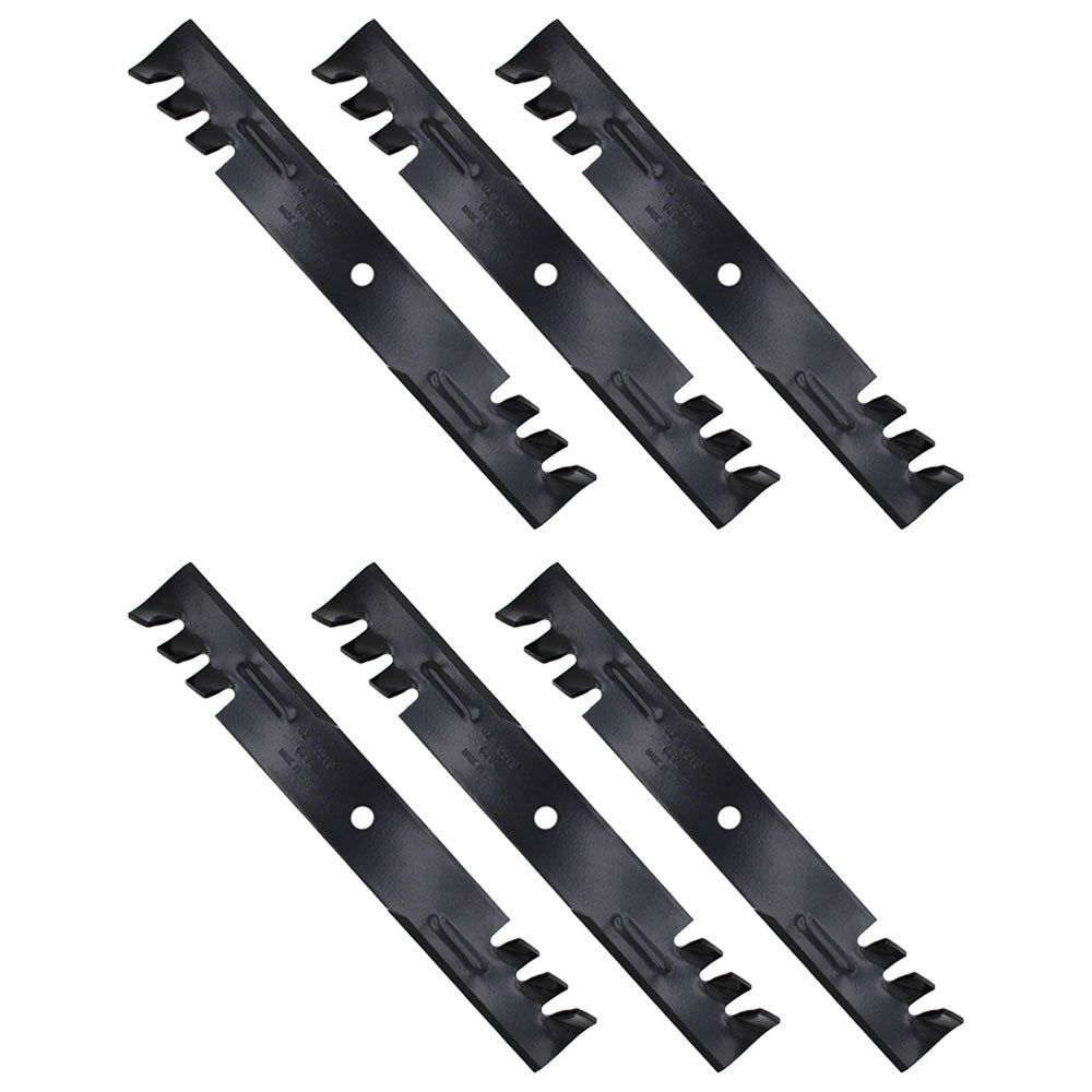 Qty 6: Toothed Mower Blades Fits Bobcat Replaces 112111-02
