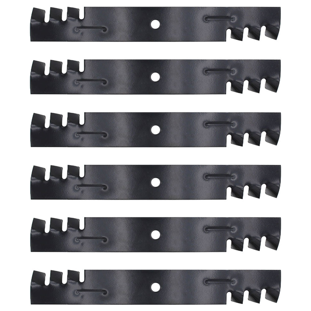 Qty 6: Toothed Mower Blades Fits Bad Boy Replaces 038-0003-00