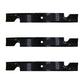 Set 3 Blades for Bush Hog M2254 M2354 M2554 M2255 M2555 Zero-Turn Mower 50056494