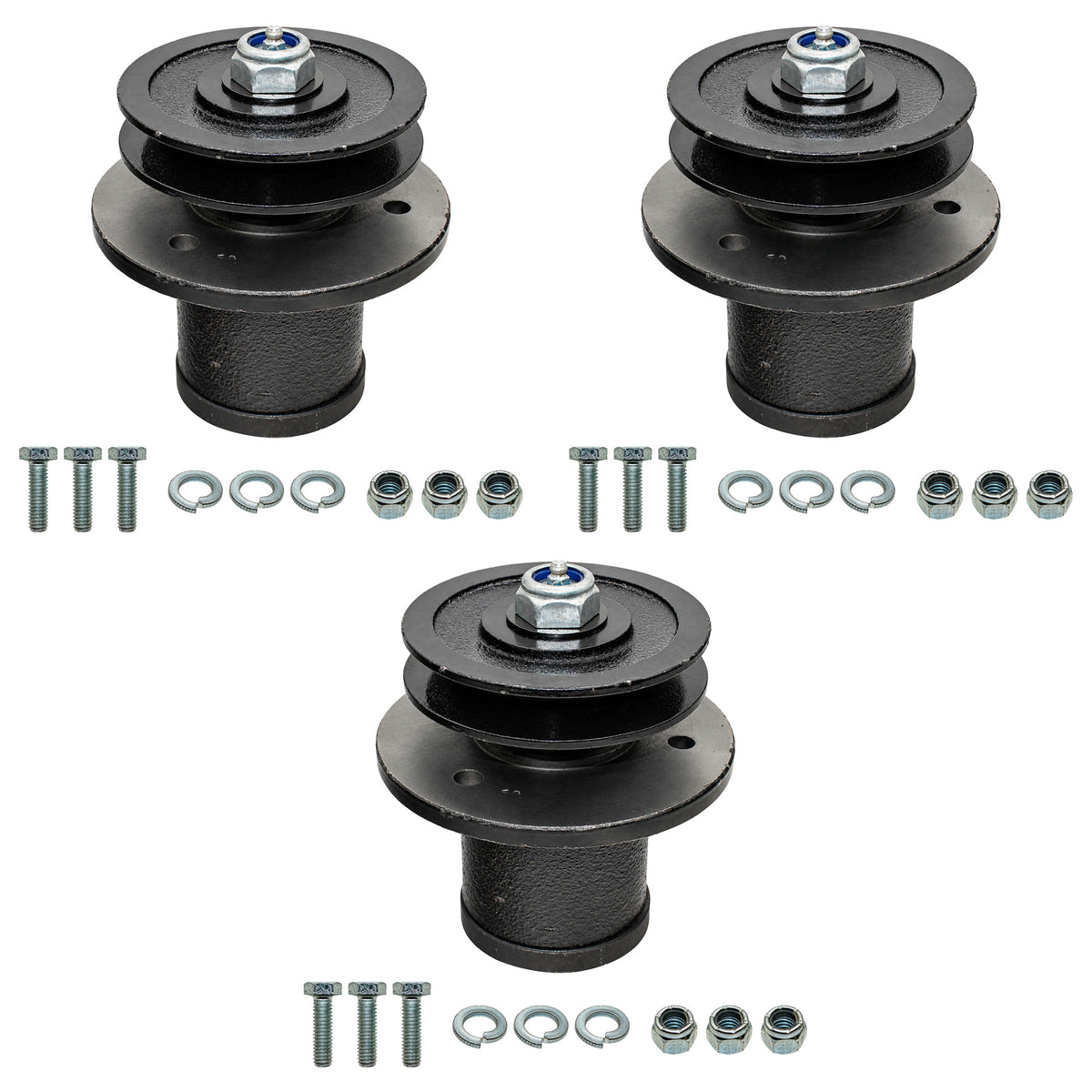 Three (3) Spindles 502303 Fits King Kutter Finish Mowers RFM-48, RFM-60, RFM-72