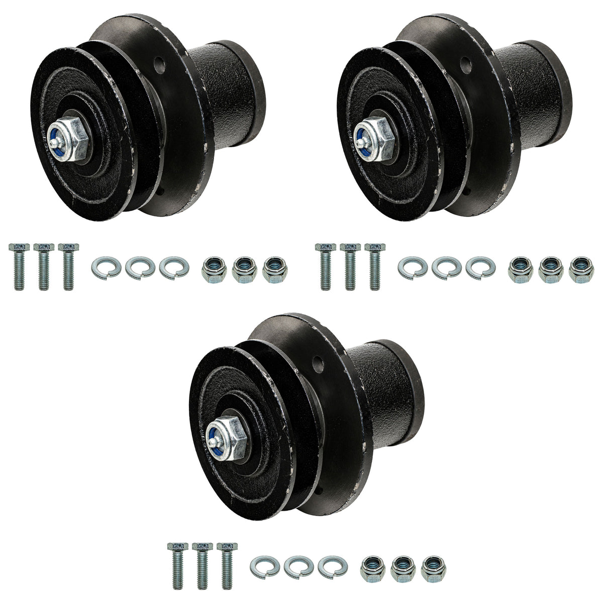 Three (3) Spindles 502303 Fits King Kutter Finish Mowers RFM-48, RFM-60, RFM-72