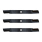 set of 3 Fits Woods finish mower blades 72" L306 RM306 RM600 13404 31306 13404KT