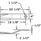 Rotary Cutter Blade CCW Lift fits Rhino SR15M TW60 TW120 1251371 80A8589