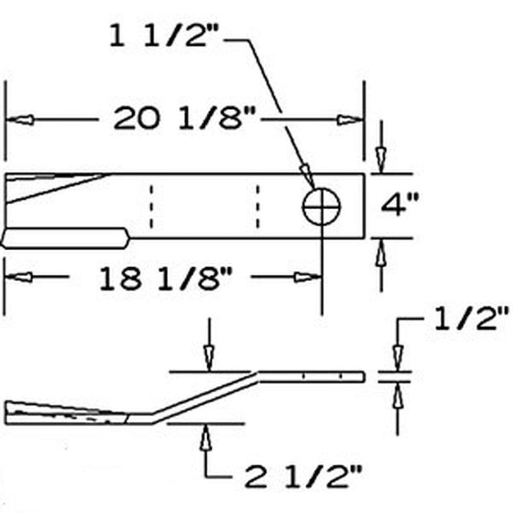 CCW Lift Rotary Cutter Blade Fits A960 SR15M TW120 TW60 1251371 80A8589 8589