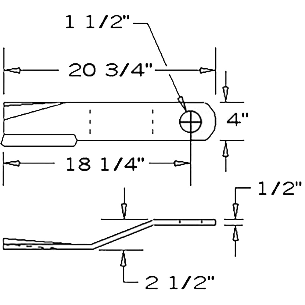 CCW Lift Rotary Cutter Blade Fits 13368 3008 3214 3368 80A84324 80A86664 80A8666