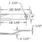 CCW Lift Rotary Cutter Blade Fits BUSH HOG Replaces 80A84324