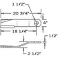 86664BH New CCW Lift Rotary Cutter Blade For Bush Hog 13368 3008 3214 3368