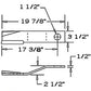 CCW Lift Rotary Cutter Blade Fits John Deere Replaces WP753842