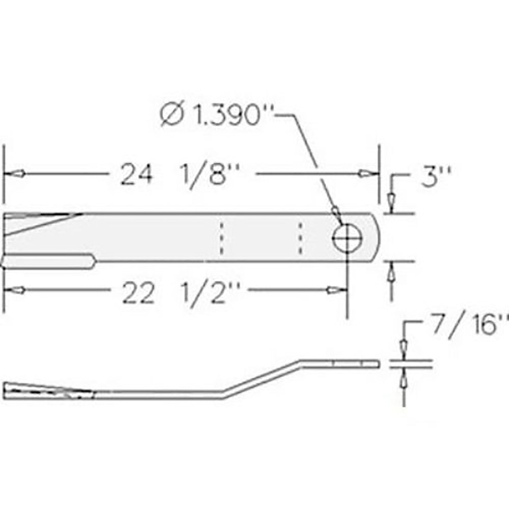 Rotary Cutter Blade CCW Suction fits Rhino SE5 00761319