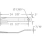 CCW Suction Rotary Cutter Blade Fits Rhino Replaces 00761319