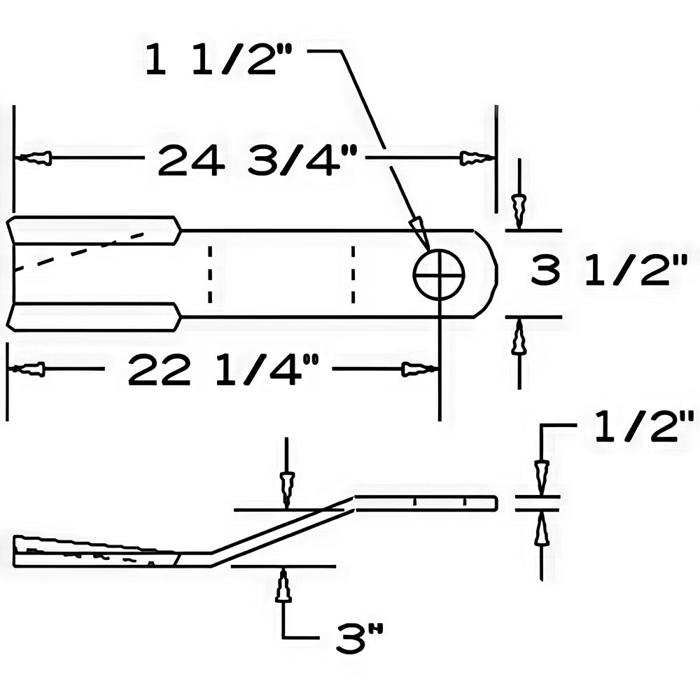 00759339 New Rhino CCW Lift Rotary Cutter Blade SR15 SR15M