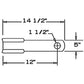CW / CCW Rotary Cutter Blade Fits A-BOOM A1300M 02726900 02761500 2726900 272690