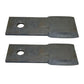 (2) CW / CCW Rotary Cutter Blades Fits Terrain King 02761500 2726900 80A02761
