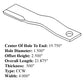 CCW Suction Rotary Cutter Blade Fits John Deere  1008, 1018, 1508, 1517, 1518
