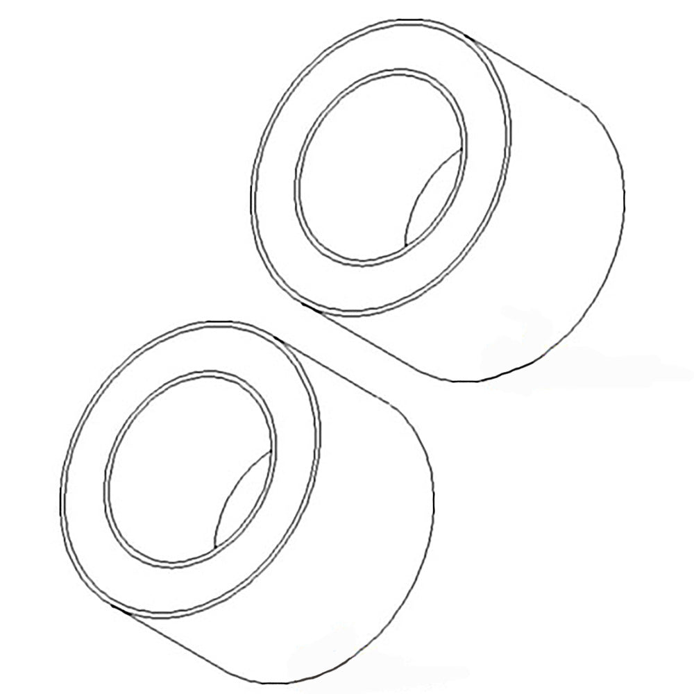 (2) 1" Tail Wheel Spacers Fits Woods Finish Lawn Mowers & Frontier Rotary Cutter