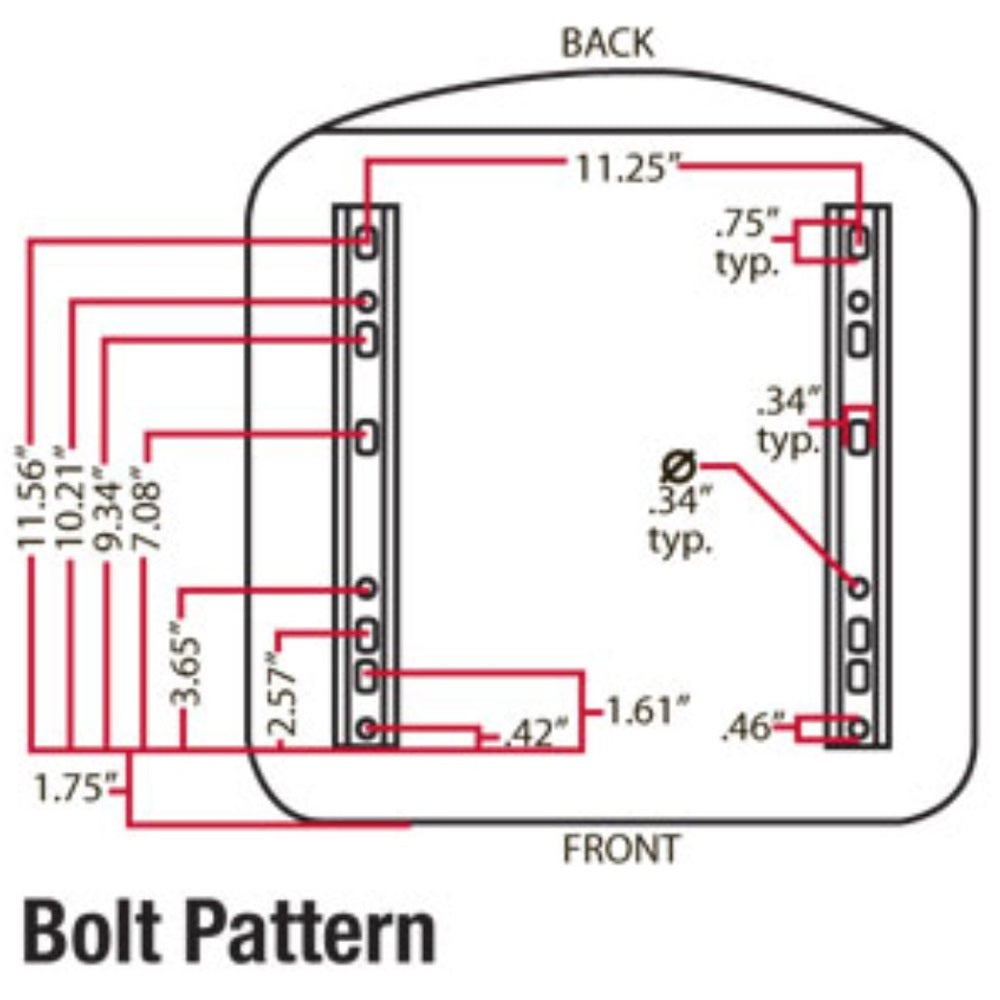 Universal Fit Black Vinyl Grammer Seat Assembly Fits Bad Boy 4800 PUP 5200