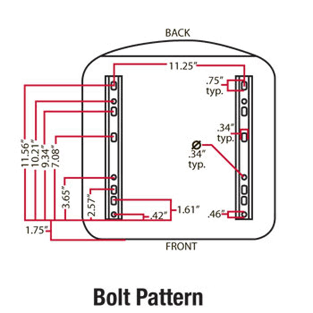 Black Vinyl Seat for Universal Fit uses Part # MSG75GBLV
