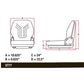 MSG75GGRC Grammer Seat Fits Case A300 S100 S130 S150 S160 S175 S185 410 4210 420
