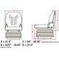 MSG95741GRC New Universal Charcoal Grammer Seat Assembly w/ Air Suspension