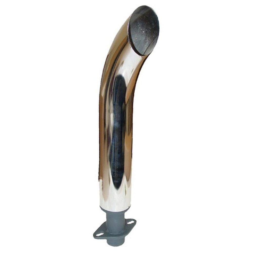 20" Tall Chrome Exhaust Curved Stack Fits John Deere M MT MC 40 320