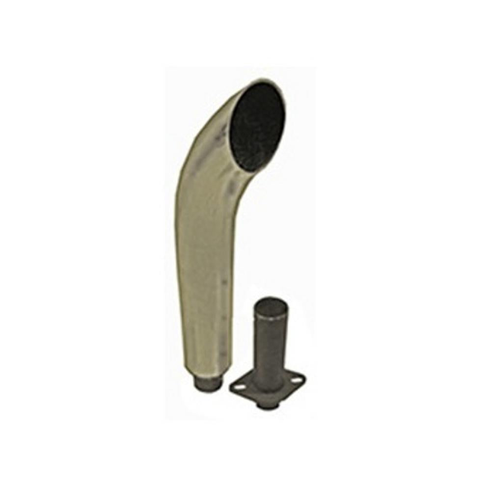 20" Tall Chrome Exhaust Curved Stack Fits John Deere M MT MC 40 320