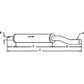 186886M91 Fits Massey Ferguson Tractor Muffler 65 for Diesel Appli Fits CATi