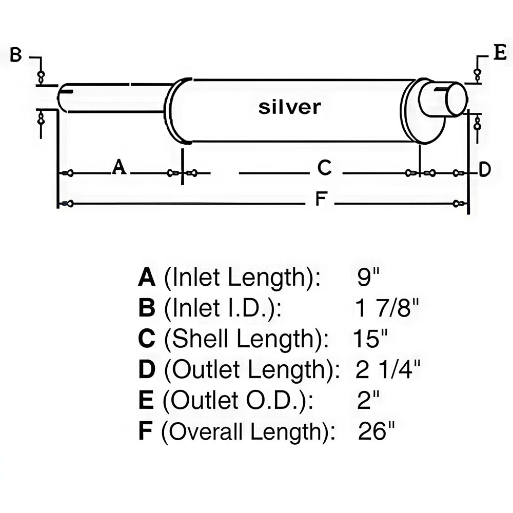 Muffler Fits Big Mo 500 Big Mo 600 Jetstar 3 10A14444 10A14444-A MUK40-0070