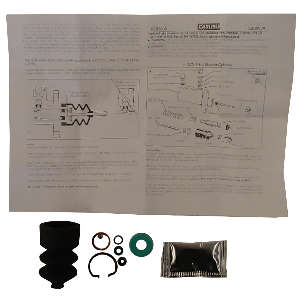 Brake Master Cylinder Repair Kit with 1" Bore Fits Case 570 580K 585 588G N14784