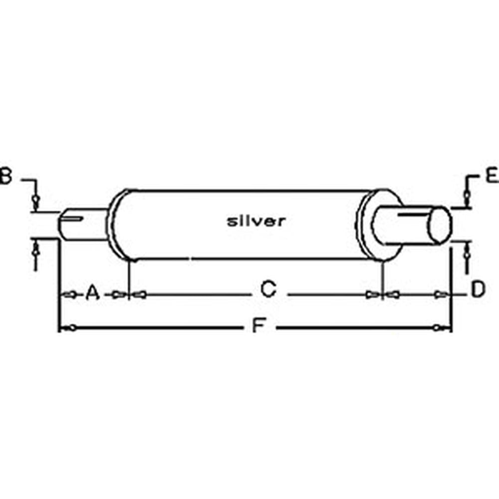 NAA5230E Muffler Fits Ford Tractor NAA 620 650 700 800 2000 4000 4130