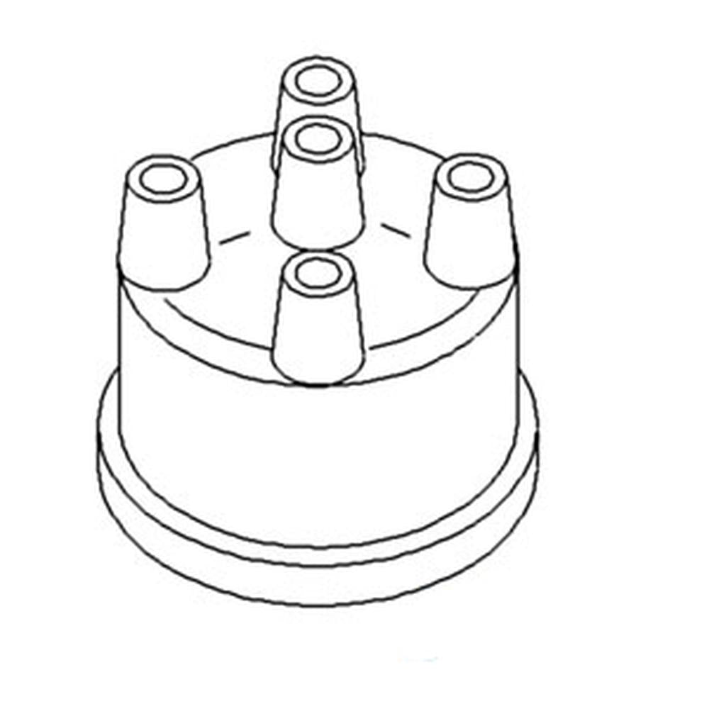 NCA12106A Fits Ford NH Distributor Cap 4 CYL 2000 4000 501 600 700 800 8N b